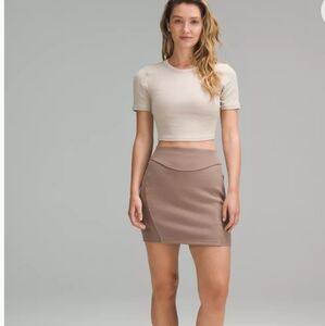 Lululemon Women's Scuba High-RiseMini Skirt Size: M Brown|Neutral. NWT